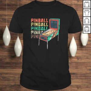 Official Retro Pinball Machine Shirt Women Men Gamer Geek Vintage Shirt 1