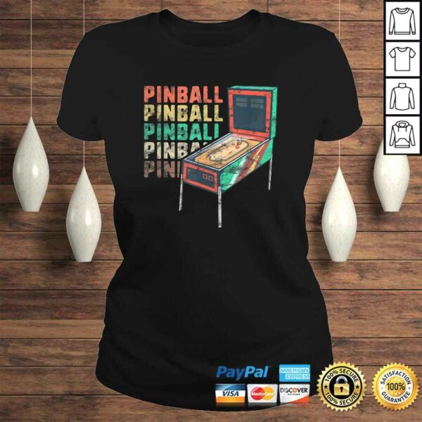 Official Retro Pinball Machine Shirt Women Men Gamer Geek Vintage Shirt