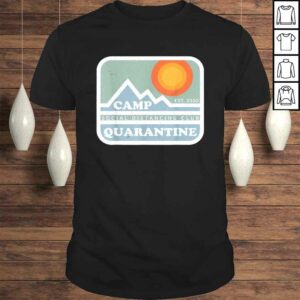 Official Retro Vintage Camp Quarantine Funny Social Distancing Tee T Shirt 1