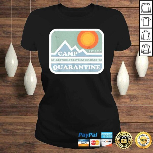 Official Retro Vintage Camp Quarantine Funny Social Distancing Tee T-Shirt