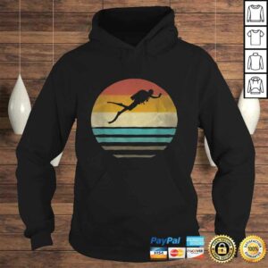 Official Retro Vintage Sunset Scuba Diving Diver Cute Funny Shirt 4