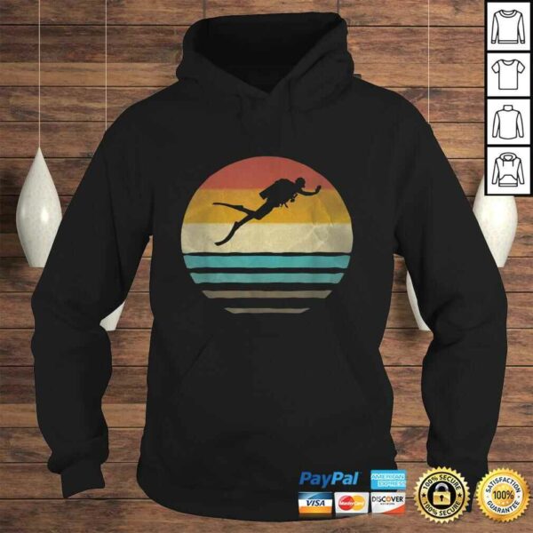 Official Retro Vintage Sunset Scuba Diving Diver Cute Funny Shirt