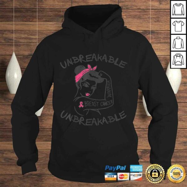 Official Rosie Unbreakable Pink Breast Cancer Warrior Survivor T-shirt