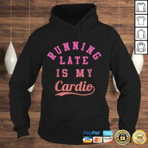 Official Running Late Is My Cardio Collegiate Ombre Graphic Gift TShirt 3 Official Running Late Is My Cardio Collegiate Ombre Graphic Gift TShirt 4