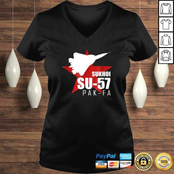 Official Russian Fighter Tee  SU57 PAK FA T-shirt