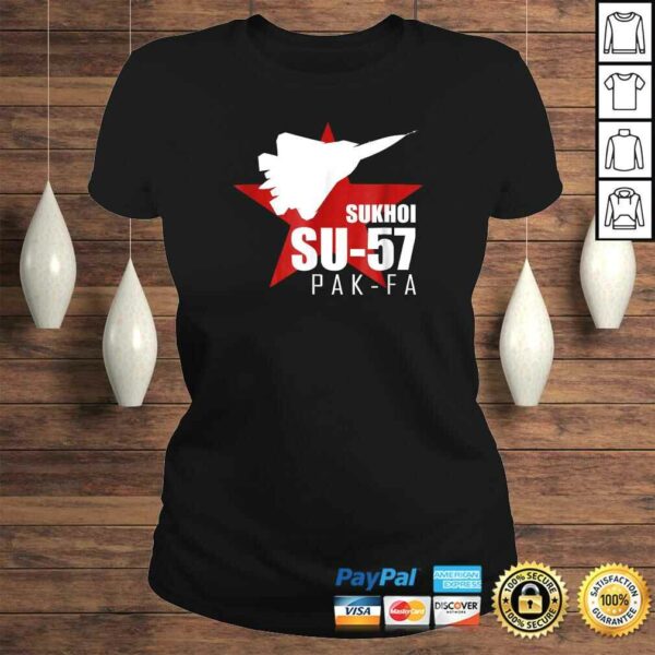 Official Russian Fighter Tee  SU57 PAK FA T-shirt