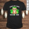Official Shut Up Liver You’re Fine, Dad Mom Boy Girl Drink Party V-Neck T-Shirt