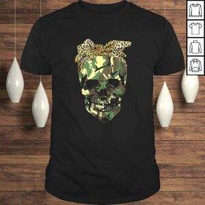 Official Skull head wearing leopard print scar Shirt Official Skull head wearing leopard print scar Shirt
