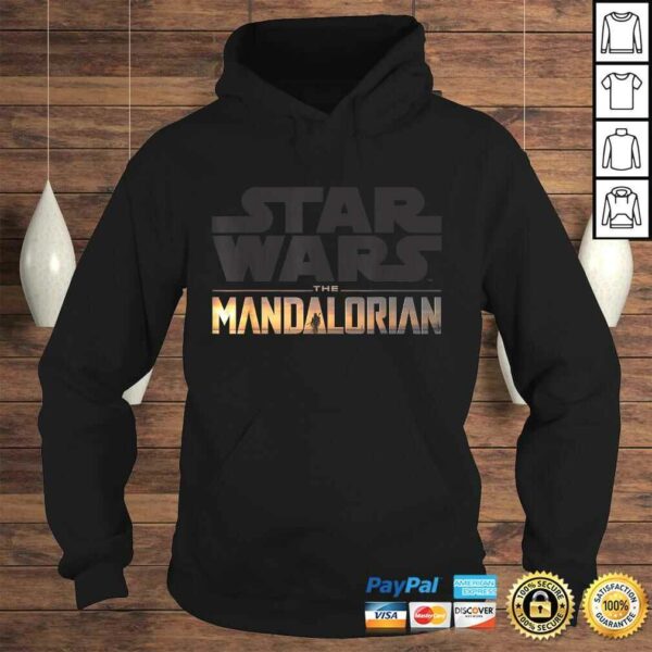 Official Star Wars The Mandalorian Show Logo Stack C1 Tee Shirt