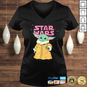 Official Star Wars The Mandalorian The Child Pink Bubble Letters TShirt 1 Official Star Wars The Mandalorian The Child Pink Bubble Letters TShirt 2