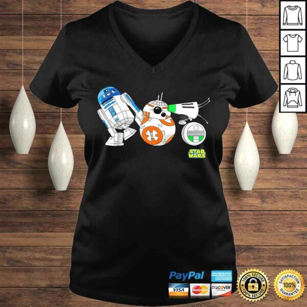 Official Star Wars The Rise Of Skywalker Cartoon Droid Lineup TShirt Gift