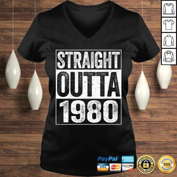 Official Straight Outta 1980 Shirt 40th Birthday TShirt