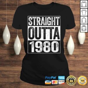 Official Straight Outta 1980 Shirt 40th Birthday TShirt 2 Official Straight Outta 1980 Shirt 40th Birthday TShirt 3