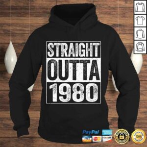 Official Straight Outta 1980 Shirt 40th Birthday TShirt 3 Official Straight Outta 1980 Shirt 40th Birthday TShirt 4