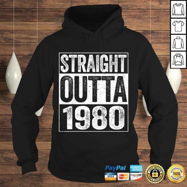 Official Straight Outta 1980 Shirt 40th Birthday TShirt