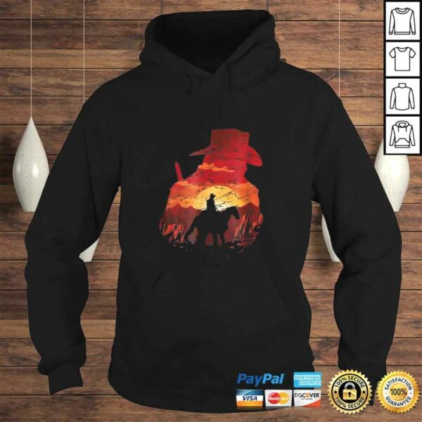 Official Sunset Cowboy RDR2 Cool Gaming T-shirt