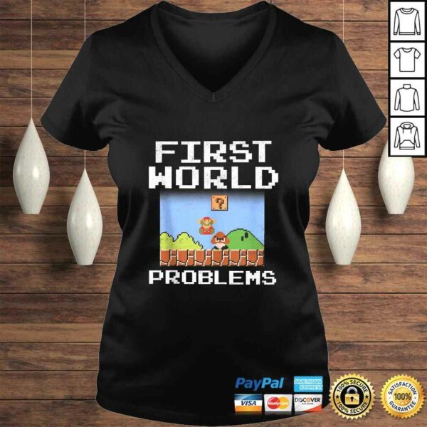 Official Super Mario Retro 8 Bit First World Problems TShirt