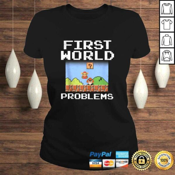 Official Super Mario Retro 8 Bit First World Problems TShirt