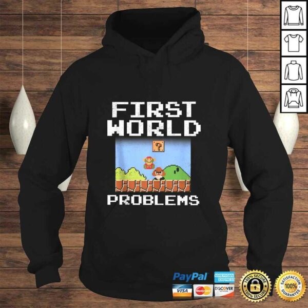 Official Super Mario Retro 8 Bit First World Problems TShirt