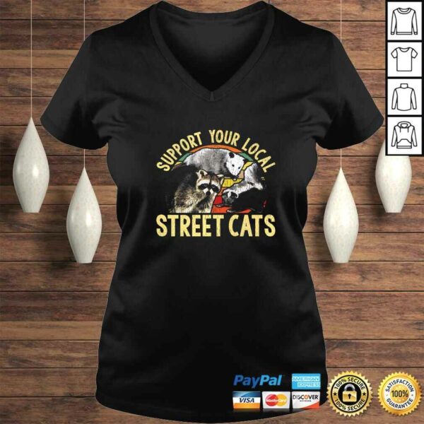 Official Support Local Street Cats! Raccoon, Skunk TShirt