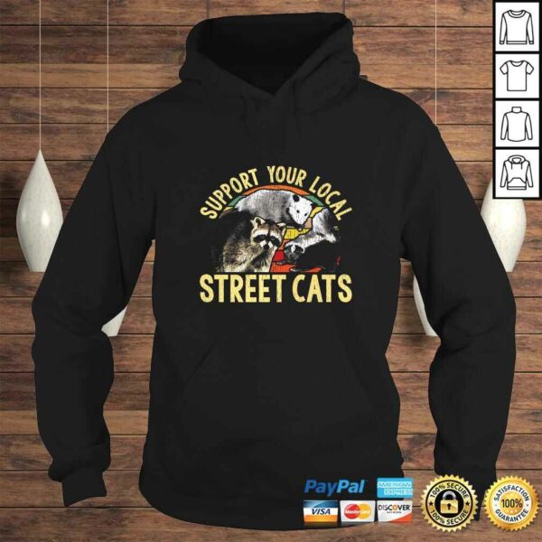 Official Support Local Street Cats! Raccoon, Skunk TShirt