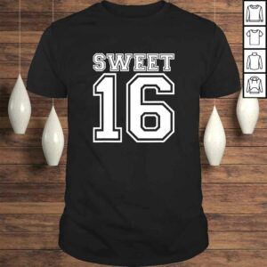 Official Sweet 16 birthday Shirt Official Sweet 16 birthday Shirt