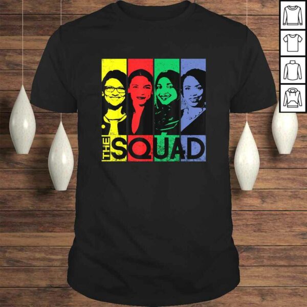 Official THE SQUAD AOC Ilhan Omar Tlaib Pressley FeminisTShirt