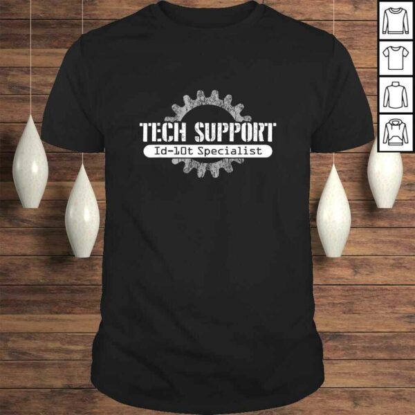 Official Tech Support ID10T Computer Idiot Joke Shirt
