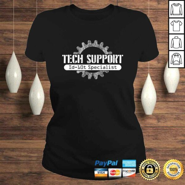 Official Tech Support ID10T Computer Idiot Joke Shirt
