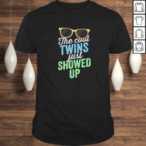 Official The Cool Twins Just Showed Up Shirt Sister Brother School Gift Top Official The Cool Twins Just Showed Up Shirt Sister Brother School Gift Top