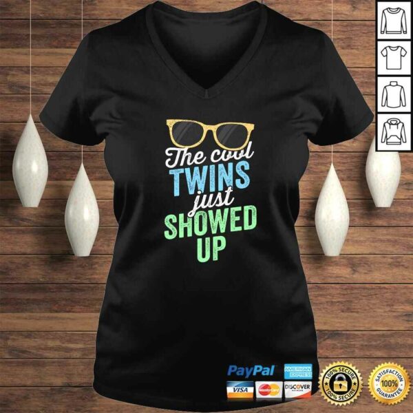 Official The Cool Twins Just Showed Up Shirt Sister Brother School Gift Top