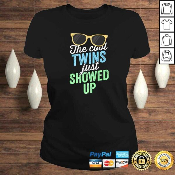 Official The Cool Twins Just Showed Up Shirt Sister Brother School Gift Top