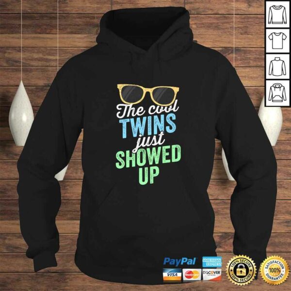 Official The Cool Twins Just Showed Up Shirt Sister Brother School Gift Top