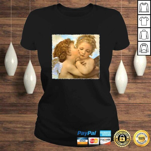 Official The First Kiss, angels detail by Bouguereau TShirt