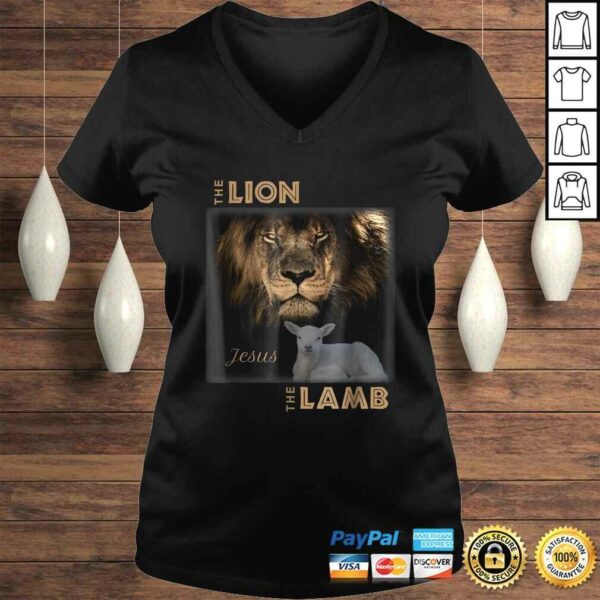 Official The Lion And The Lamb Jesus Gift Top