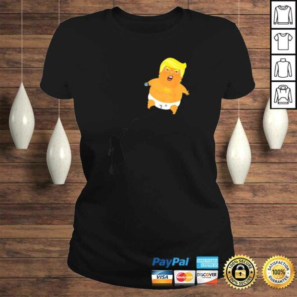 Official Trump Baby Blimp Girl with Balloon Funny Shirt- Angry Baby TShirt