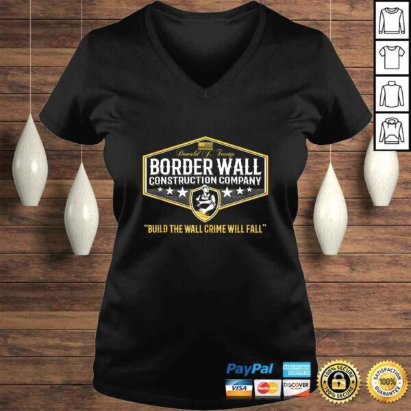 Official USA Donald Trump Border Wall Construction Co TShirt