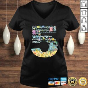 Official Under The Sea Fish Starfish Fifth Birthday number 5 TShirt 1 Official Under The Sea Fish Starfish Fifth Birthday number 5 TShirt 2