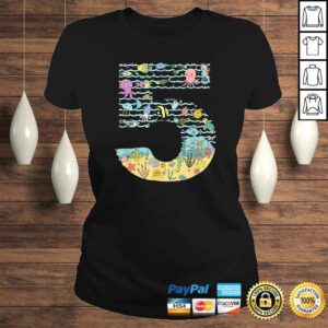 Official Under The Sea Fish Starfish Fifth Birthday number 5 TShirt 2 Official Under The Sea Fish Starfish Fifth Birthday number 5 TShirt 3