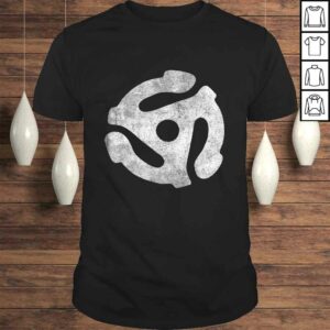 Official Vintage 45 RPM Adapter V-Neck T-Shirt Official Vintage 45 RPM Adapter V-Neck T-Shirt