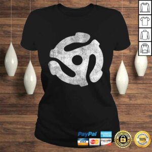 Official Vintage 45 RPM Adapter V-Neck T-Shirt 2 Official Vintage 45 RPM Adapter V Neck T Shirt 3