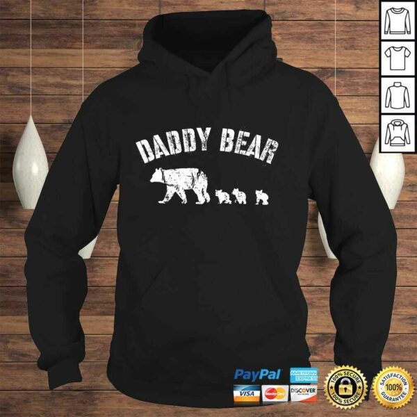 Official Vintage Daddy Bear with 3 Three Cubs Dad Father Papa TShirt Gift