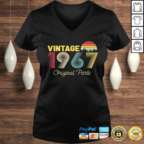 Official Vintage Original Parts 1967 Gifts for 53 Years Old Birthday Shirt