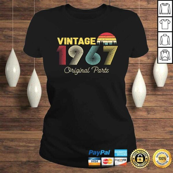 Official Vintage Original Parts 1967 Gifts for 53 Years Old Birthday Shirt