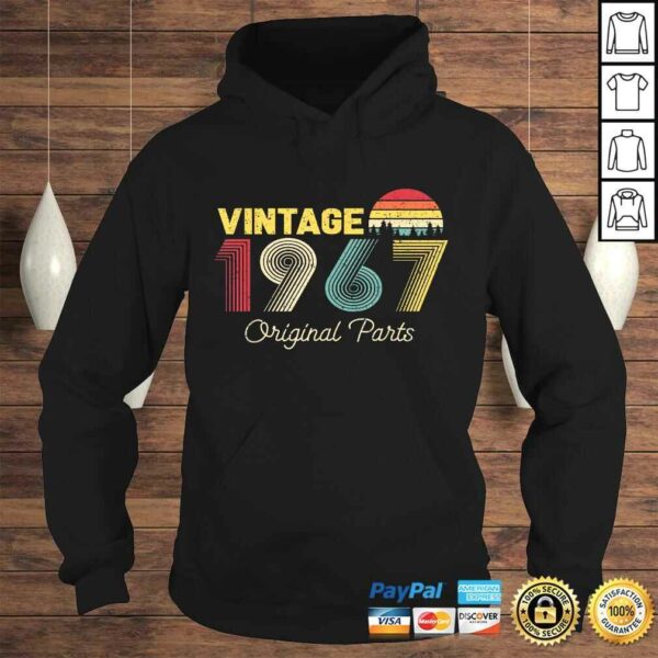 Official Vintage Original Parts 1967 Gifts for 53 Years Old Birthday Shirt