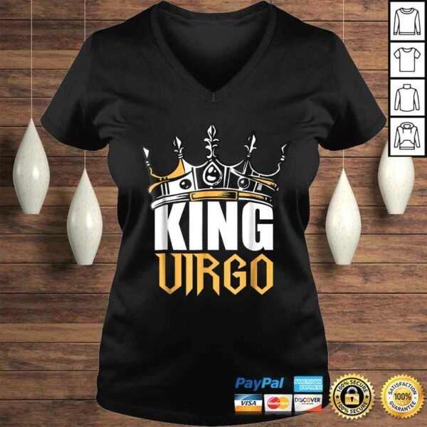 Official Virgo Birthday Gifts  King Virgo Zodiac V-Neck T-Shirt