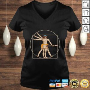 Official Vitruvian Man Guitar Shirt Da Vinci Guitarist USA Rock TShirt 1 Official Vitruvian Man Guitar Shirt Da Vinci Guitarist USA Rock TShirt 2