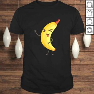 Official Winky Banana With Tongue Out Funny Vegan Cartoon Shirt Official Winky Banana With Tongue Out Funny Vegan Cartoon Shirt