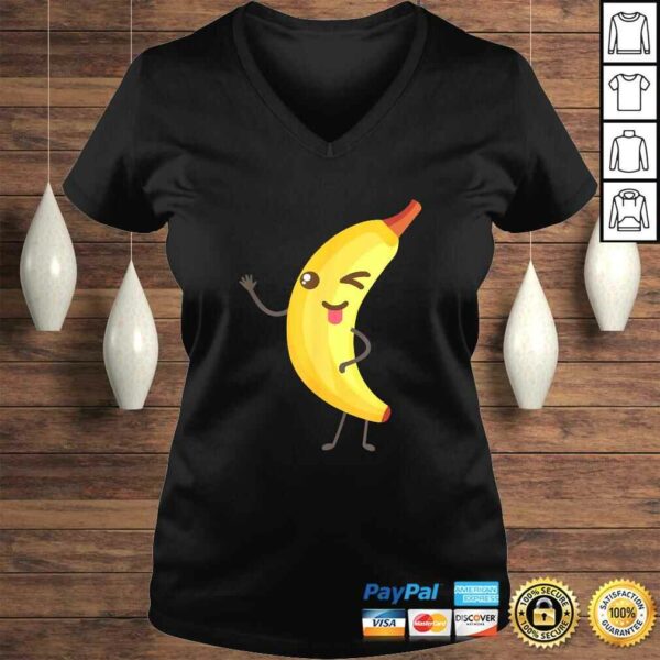 Official Winky Banana With Tongue Out Funny Vegan Cartoon Shirt