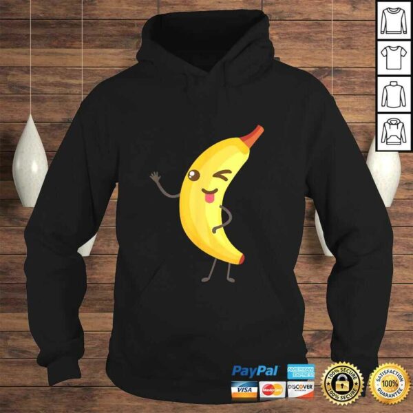 Official Winky Banana With Tongue Out Funny Vegan Cartoon Shirt